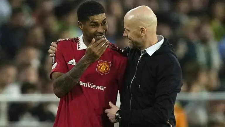Marcus Rashford reveals how Erik Ten Hag got him to stay at Man United amid transfer buzz Marcus Rashford reveals how Erik Ten Hag got him to stay at Man United amid transfer buzz