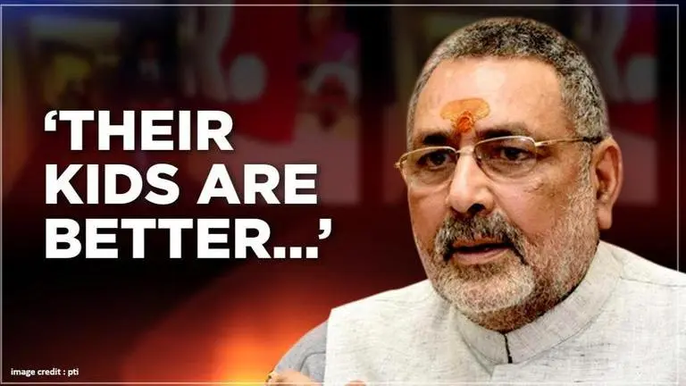 Giriraj Singh remains communal but changes tact; argues 'Muslim kids are better than ours' Giriraj Singh