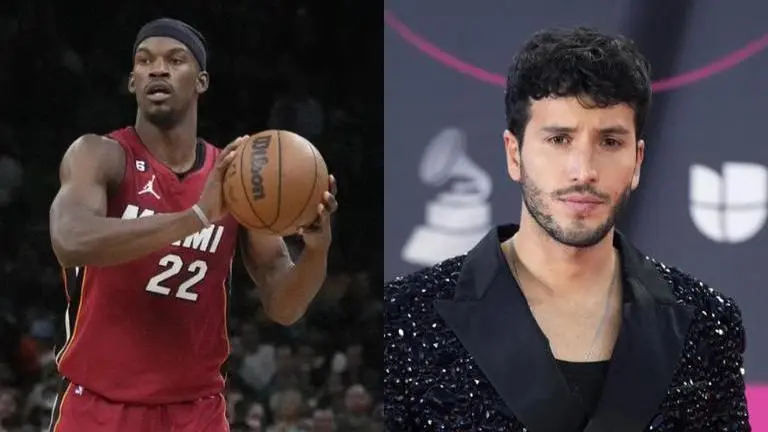 Jimmy Butler and Sebastian Yatra