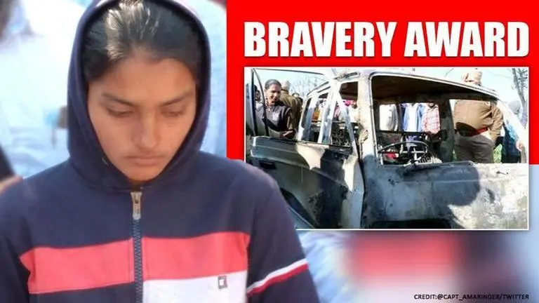 Punjab Govt to honour Class 9 student with bravery award for saving 4 children in Van fire Punjab