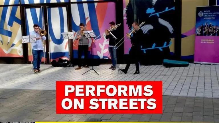 New York Philharmonic performs on streets amid COVID-19 pandemic New York