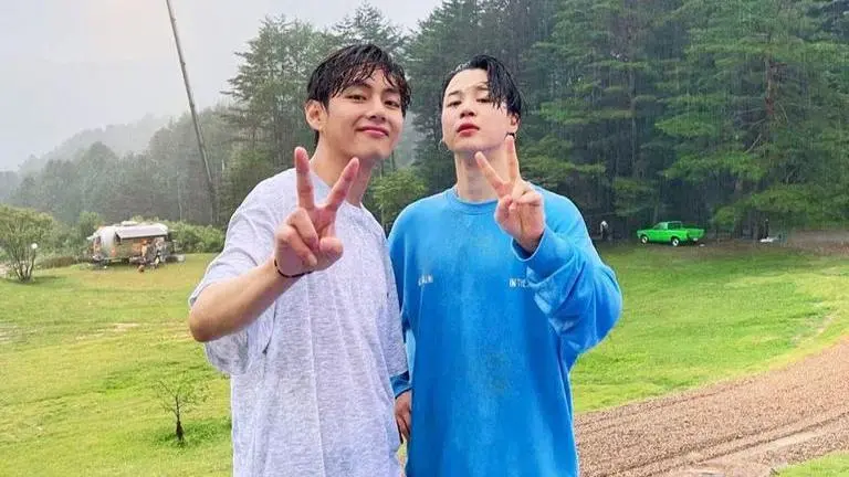 BTS Jimin hilariously greets soulmate V's 'wife', leaves Vmin fans in splits BTS