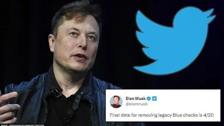 Elon Musk sets deadline for removing Twitter legacy blue checks Elon Musk Twitter