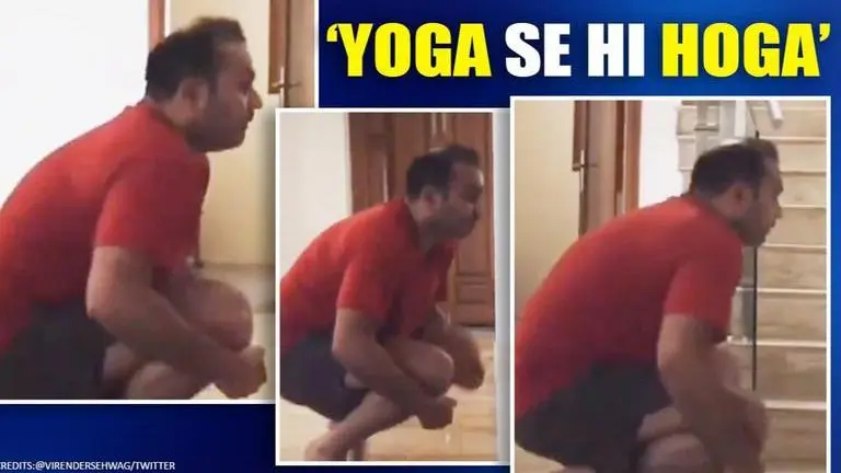 International Yoga Day 2020: Virender Sehwag duck-walks his way to fitness, hails Yoga International Yoga Day 2020