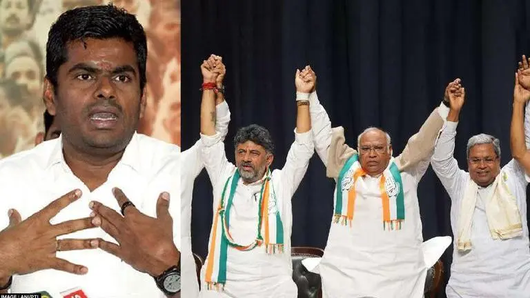 BJP's Annamalai takes swipe at Congress govt in Karnataka, predicts 'collapse' in a year Annamalai