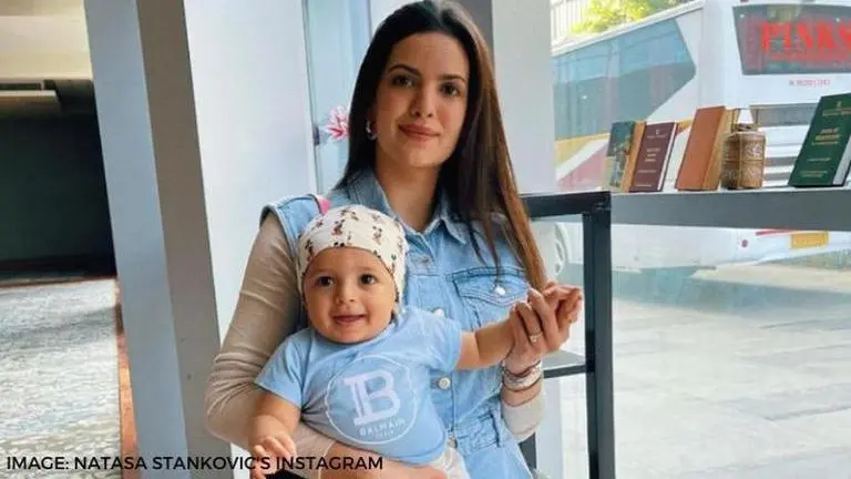 Natasa Stankovic shares candid pictures with baby boy Agastya Pandya leaving fans in awe Natasa Stankovic