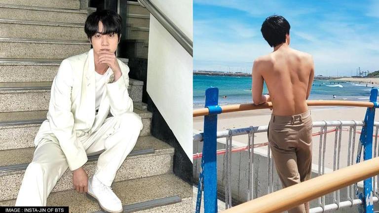 BTS' Jin goes SHIRTLESS on Jeju Island, promotes tourism, fans say: 'Power  of Seokjin' - MEAWW