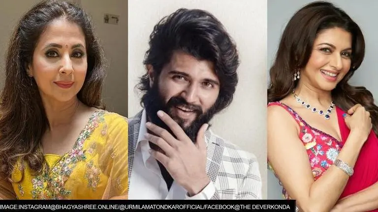 'Liger' star Vijay Deverakonda fanboys over Urmila Matondkar, Bhagyashree; 'Since I was..’ Vijay Deverakonda, Bhagyashree, Urmila