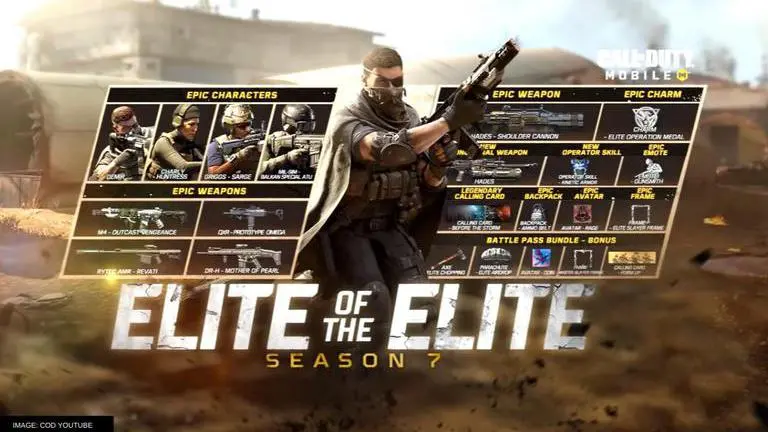 COD Mobile Season 7 Elite of the Elite: New epic weapons, Battle pass, operators & more COD Mobile Season 7 Elite of the Elite: New epic weapons, Battle pass, operators & more