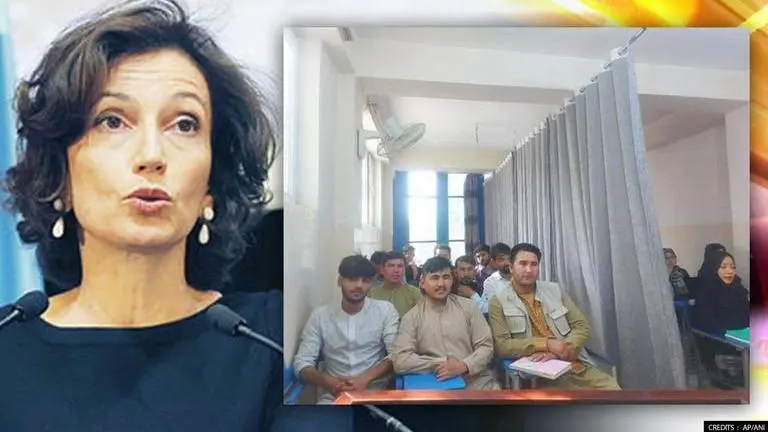 UNESCO condemns Taliban's plan to segregate classes for men and women Audrey Azoulay