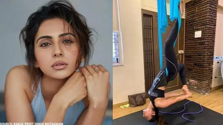 Rakul Preet Singh shares her yoga journey with a throwback pic performing an inversion Rakul Preet Singh