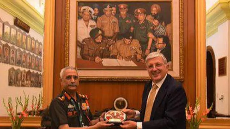 Indian Army Chief General MM Naravane meets Italian envoy; discusses bilateral cooperation Indian Army