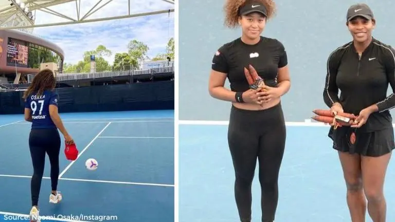 Naomi Osaka and Serena Williams