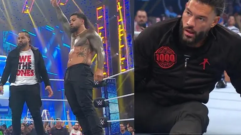 WWE SmackDown Results: Usos officially end 'The Bloodline' with superkick to Roman Reigns WWE SmackDown Results: Usos superkicks Roman Reigns to mark official end of The Bloodline