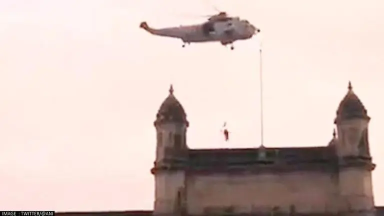 Indian Navy Day: Marine commandos showcase stellar skills at Gateway of India in Mumbai Indian Navy