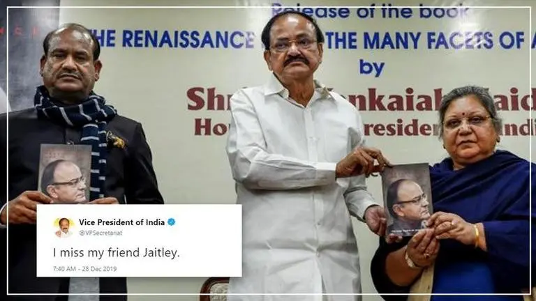 Every day we used to consult one another...: VP Naidu remembers his friend Arun Jaitley Vice President