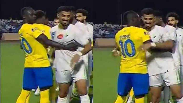 Sadio Mane shockingly reacts as he met Al-Nassr teammate’s twin brother during SPL - WATCH Sadio Mane