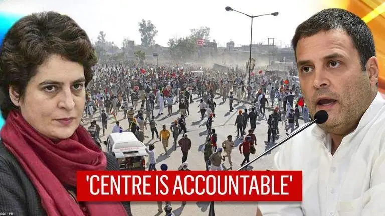 Priyanka Vadra demands Centre to roll back farm laws; mum on Rahul Gandhi's Italy visit Priyanka Gandhi