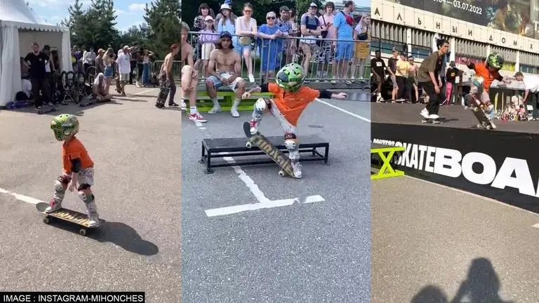 Video of 4-year-old's impressive skills on skateboard amazes Internet; WATCH Viral video