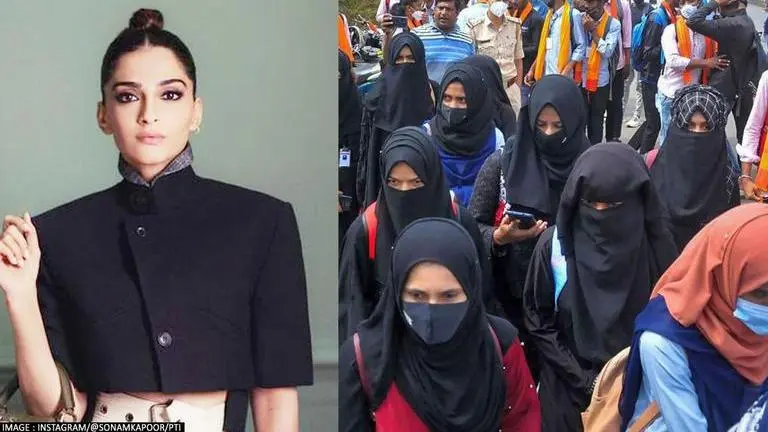 Sonam Kapoor backs Hijab amid controversy, posts 'choice' question shared on social media Sonam Kapoor, hijab controversy