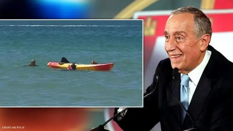 Portuguese President swims to help rescue two women, netizens hail 'heroic act' Portuguese president saves women from drowning, netizens hail him