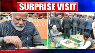 PM Modi makes surprise visit to ‘Hunar Haat’ at Rajpath; relishes ‘litti-chokha’ lunch PM Modi