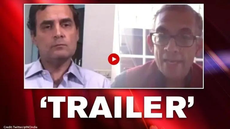 Rahul Gandhi to discuss economy, Covid with Nobel Laureate Abhijit Banerjee; 'trailer' out Rahul Gandhi