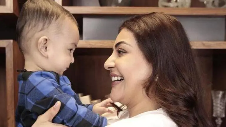 Kajal Aggarwal receives a special gift from son Neil Kitchlu ahead of Mother's day Kajal Aggarwal