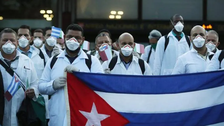 Cuban medical personnel return from Italy