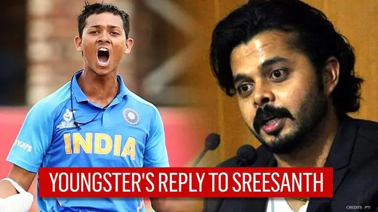 Yashasvi Jaiswal clobbers Sreesanth for two big sixes after getting sledged by pacer Yashasvi Jaiswal