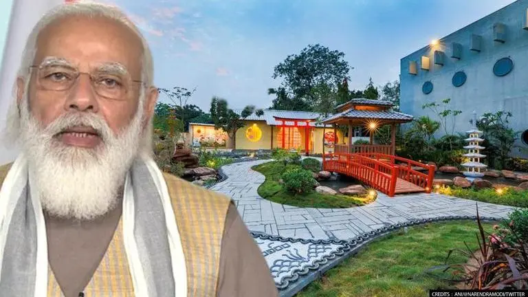PM Modi inaugurates Zen Garden, part of elaborate vision to create 'Mini-Japan' in Gujarat PM Modi inaugurates Zen Garden