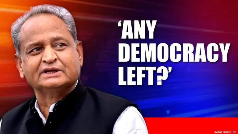 'Is there any democracy left?': Ashok Gehlot accuses BJP of horse-trading Ashok Gehlot