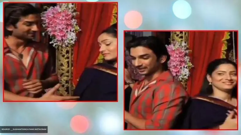 Sushant Singh Rajput first met Ankita Lokhande in 'full filmy style'; Watch throwback clip Sushant Singh Rajput