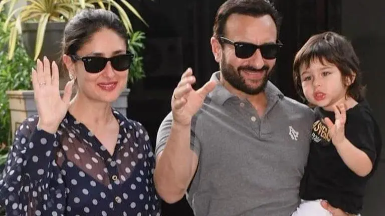 Kareena Kapoor, Saif & son Taimur snapped at Mumbai airport post return from Palampur