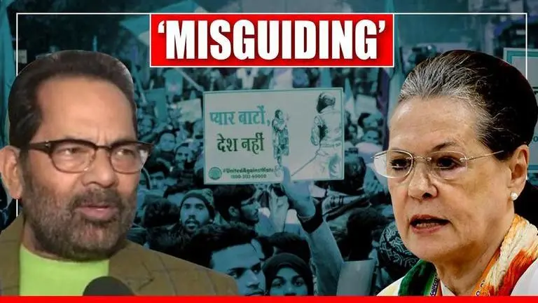 'Sonia Gandhi is misleading and provoking people over CAA': BJP's Mukhtar Naqvi BJP