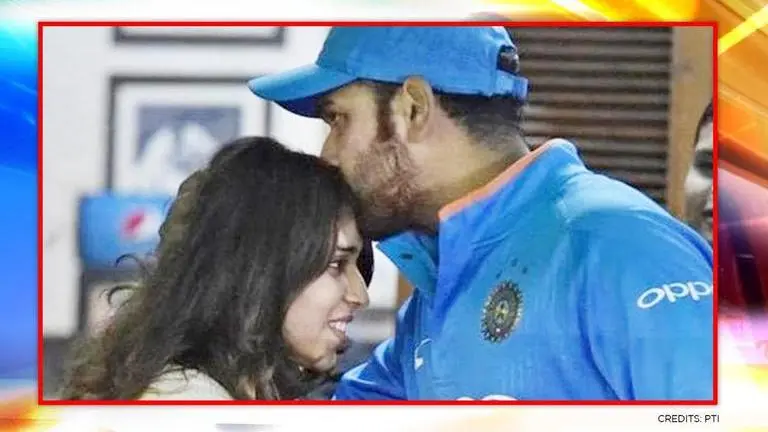 Ritika comes up with adorable birthday wish for hubby Rohit Sharma as he turns 34 (Image Courtesy: PTI)