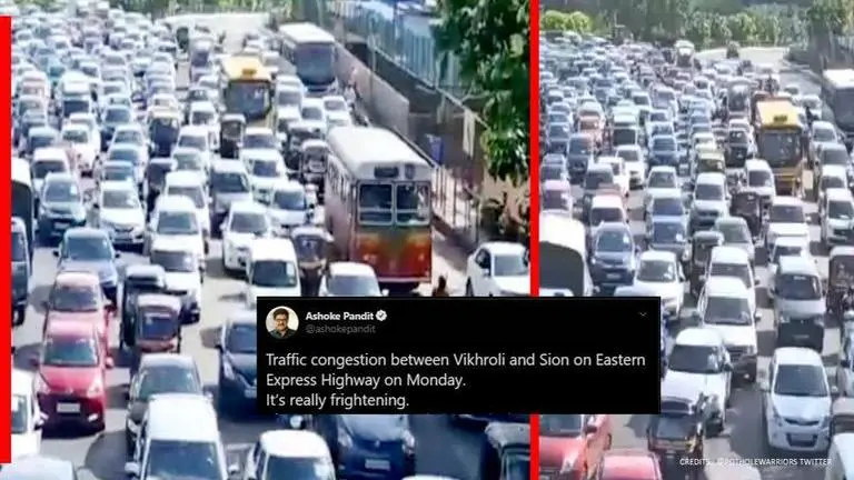 Mumbai witnesses massive traffic congestion on Monday; concerned Netizens complain Mumbai