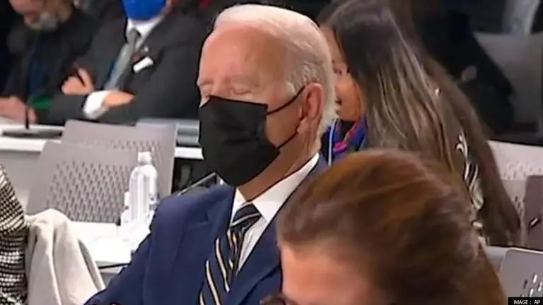 Did US President Joe Biden fall asleep during COP26 speeches? You be the judge COP26
