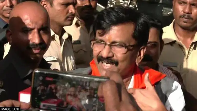 Sanjay Raut arrested by ED after hours of grilling and raids in Patra chawl land scam case Sanjay Raut