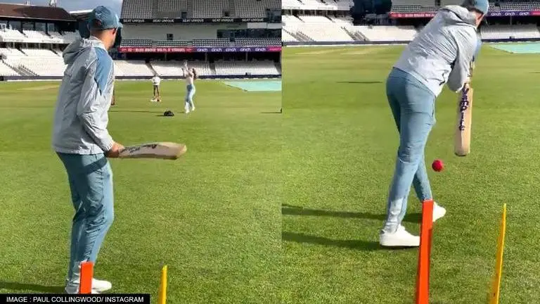 Paul Collingwood's daughter nails perfect inswinger to dismiss Joe Root; Watch video Paul Collingwood daughter dismissed Joe Root