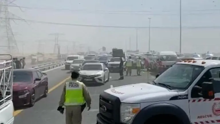 Dubai: 34-vehicle pile-up on Emirates Road leaves 4 injured as dust storm hits country Dubai