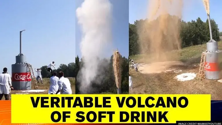 Youtuber creates massive explosion using 10,000 litres of soft drink; watch video YouTuber