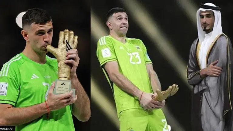Emiliano Martinez reveals what prompted him to make obscene gesture with Golden Glove Emiliano Martinez