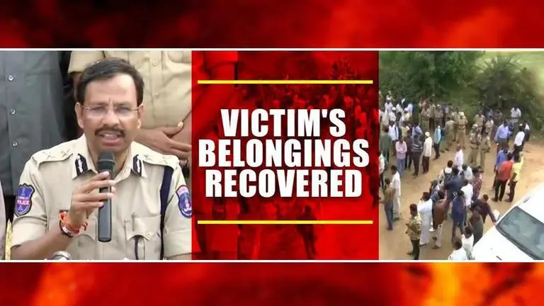 Cyberabad Police:Cell phone, power bank & watch of victim recovered from encounter site Cyberabad