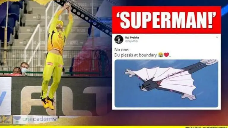 Faf du Plessis' double stunner vs Mumbai leaves netizens in awe, compared with Superman Faf du Plessis