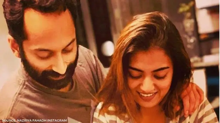Nazriya Nazim's cute pictures with husband Fahadh Faasil spell couple goals Fahadh Faasil