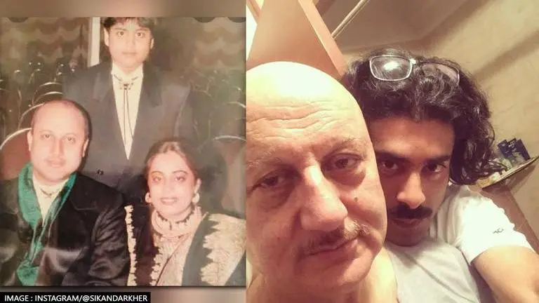Anupam Kher pens birthday wish for son Sikandar, asks 'shaadi kab kar raha hai?' Anupam Kher, Sikander Kher, Sikander Kher's birthday, Kirron Kher