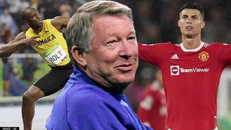 Usain Bolt thanks Sir Alex Ferguson for bringing Cristiano Ronaldo Back to Man United cristiano ronaldo, Alex Ferguson