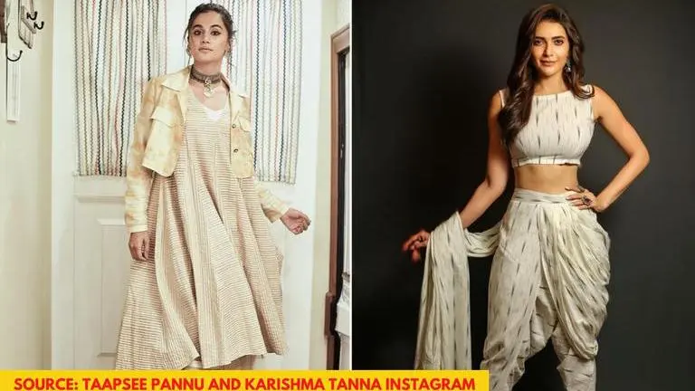 Taapsee Pannu and Karishma Tanna look every bit diva as they ace the khaki ethnic look Taapsee Pannu