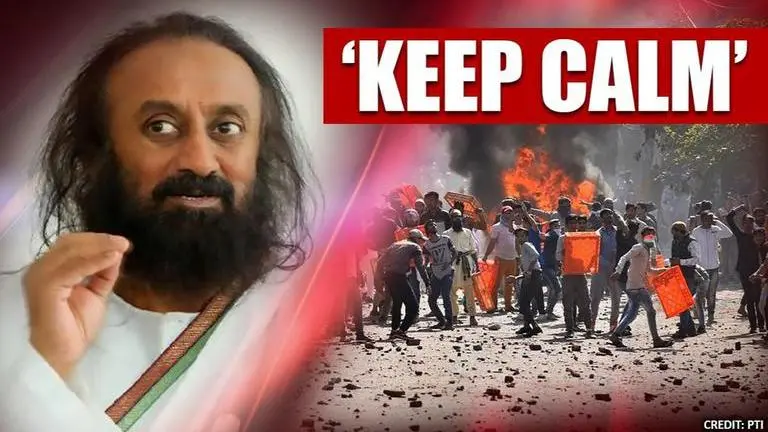 Sri Sri Ravi Shankar appeals people to 'keep calm' amid violence claiming over 30 lives Sri Sri Ravi Shankar